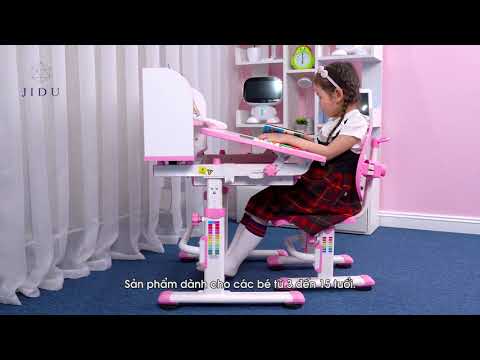 Video Bộ bàn ghế thông minh chống gù chống cận cho bé mã... - youtube