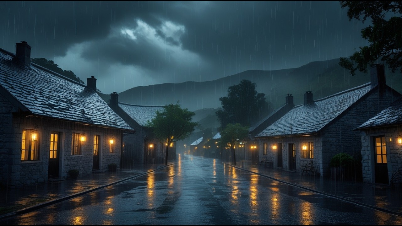 Heavy Rain on Window: 8 Hour Black Screen for Ultimate Sleep, Meditation & Stress Relief