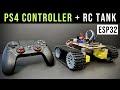 RC Tank with PS4 Controller and esp32 🔥