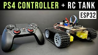 RC Tank with PS4 Controller and esp32 🔥