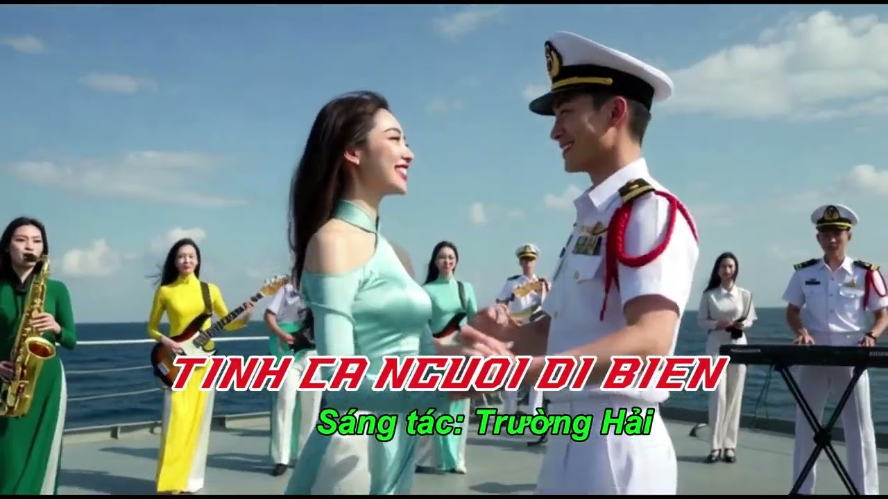 TINH CA NGUOI DI BIEN Truong Hai . Nỗi Lòng Người Trai Thời Chiến .Remix Ngọc Quý   MV 8K