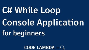 C# While Loop Console Application for beginners