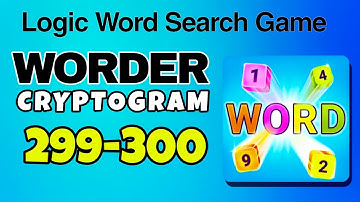 WORDER Logic Word Search Game level 299 300