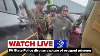 LIVE | Escaped murderer Danelo Cavalcante captured: PA State Police news conference