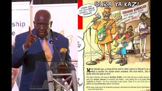 So he can laugh! Education CS Magoha reminisces how he used to sneak out of school to play guitar