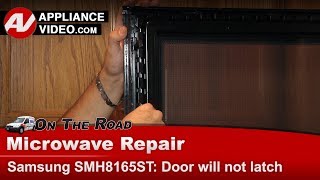 Samsung Microwave Repair  Door Will Not Latch When Closed  Door Key