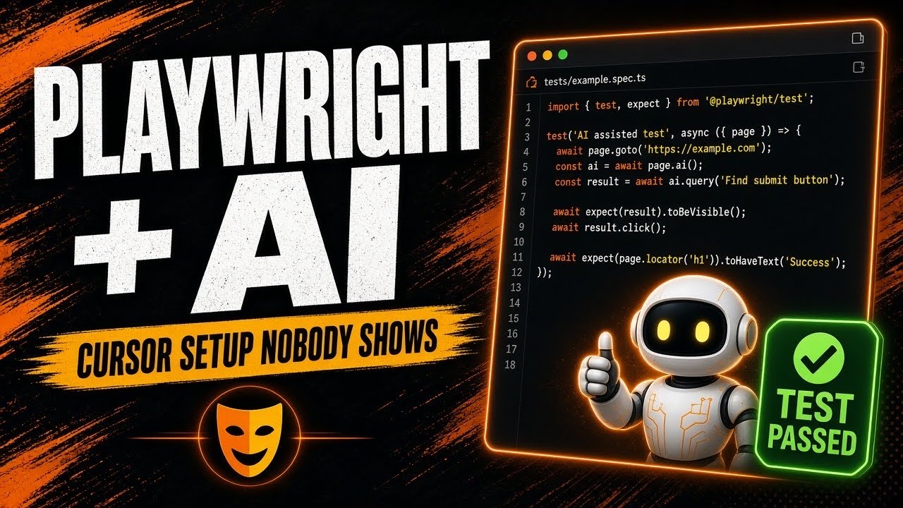 Playwright with AI in Cursor: The Setup Nobody Shows You - YouTube