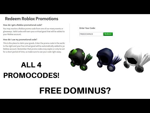 All Active Promo Codes And Free Items And Events In Roblox July 2019 15 Catalog Items Youtube - 34 roblox dominus promo code 2018 december