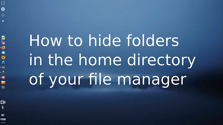 Linux file manager hiding folders snap home directory .hidden directory