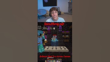 Drdonut Dies From A Masive arrow Cannon #donutsmp #short #drdonut #funny