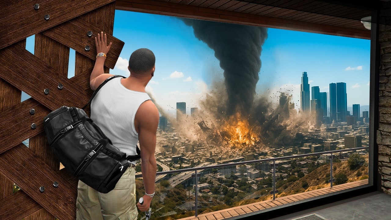 J'AI PROTÉGÉ LA MAISON DE FRANKLIN D'UNE TORNADE ! (C'était chaud)