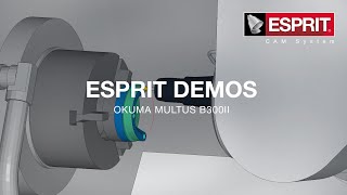 Rear Suspension Lower Support in ESPRIT on an Okuma Multus B300II