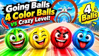 Going Balls 4 Color Watermelon Balls vs Crazy Level! Adventure! 🍉🔥 screenshot 3