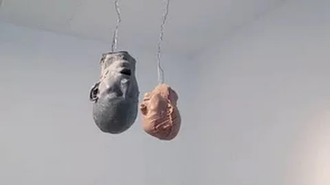 Bruce Nauman 'Hanging Heads # 1(Blue Andrew Mouth ...