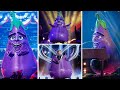 All performances &amp; Reveal of Eggplant | The Masked Singer | Season 14