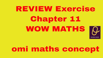 Review Exercise chapter 11 wow maths #class 8th
