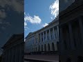 Beautiful sky over the Mikhailovsky Garden, St.Petersburg, 08/15/2021, 4K video quality