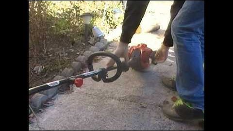 Craftsman Convertible 25cc Grass Trimmer Cold Start