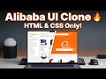 Alibaba Website UI Clone | HTML & CSS Only