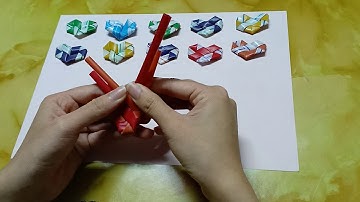 8 6  Make The Straw Heart   Xếp trái tim bằng ống hút cực dễ thương