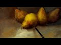 Painting Pears Alla Prima with Acrylic Blending