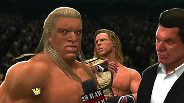 WWE 13 - The Undertaker vs Hunter Hearst-Helmsley w/ Shawn Michaels: Monday Night RAW [9/29/1997]