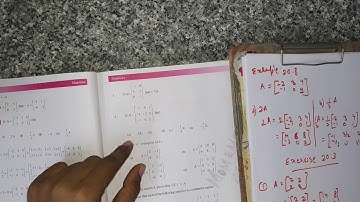 #class12 #matrix #nios NIOS CLASS 12 MATHEMATICS MATRIX EXERCISES 20.3 AND EXPAMPLES