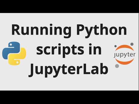 How to run Python scripts in JupyterLab