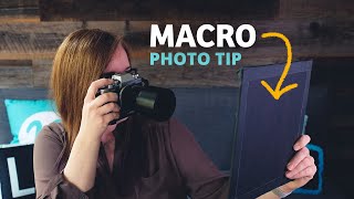 Creating MACRO photos with a simple black background