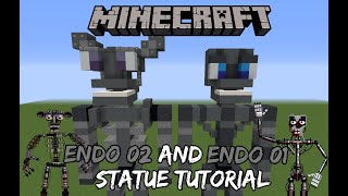 Minecraft Tutorial RE-DO: Endo 02 and Endo 01 Statues (Five Nights at Freddy's)