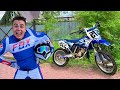 Biker Mr. Joe Started Race Motocross on Motorcycle Yamaha w/ Funny Motorcyclist 13+
