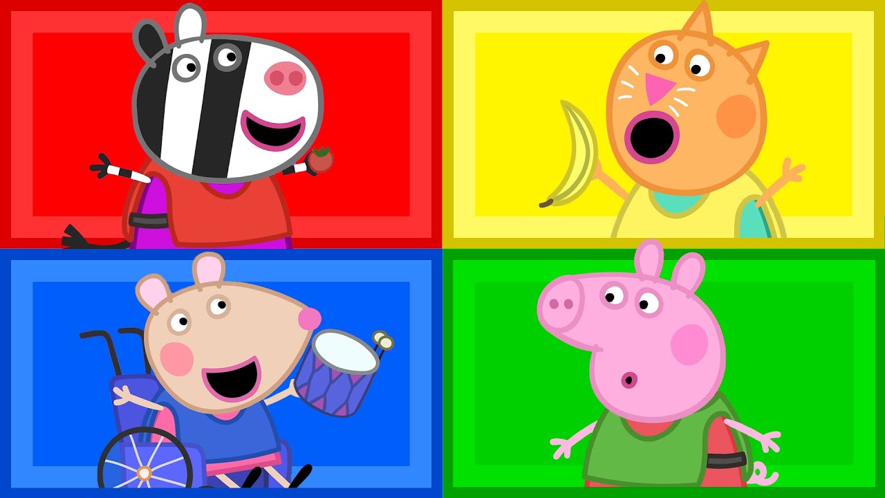 Combinando cores com a Peppa! 🌈 Contos da Peppa Pig 🐽 Peppa Pig Português Brasil