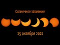 Солнечное затмение 25 октября 2022