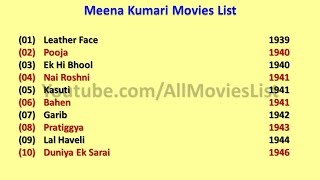 Meena kumari movies list