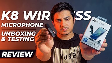 K8 Wireless Microphone With Noise Cancellation Experience Ultimate Freedom | Unboxing and Testing