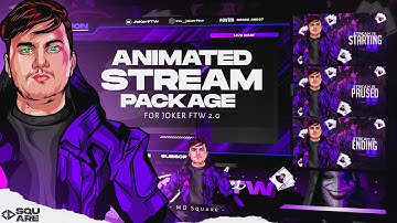 Full Animated Stream Package Done For @jokertopg  2.0 || Joker streaming pack || MD Square