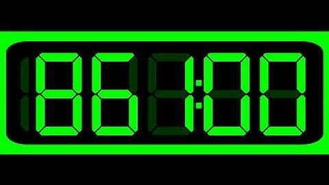 1000 Seconds (16:40 Minutes) Countdown (Digital Stopwatch Version , Remix BBC Countdown , 50FPS)