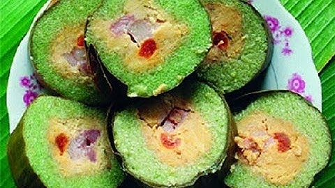 Đặc sản Trà Vinh - Bánh tét Trà Cuôn