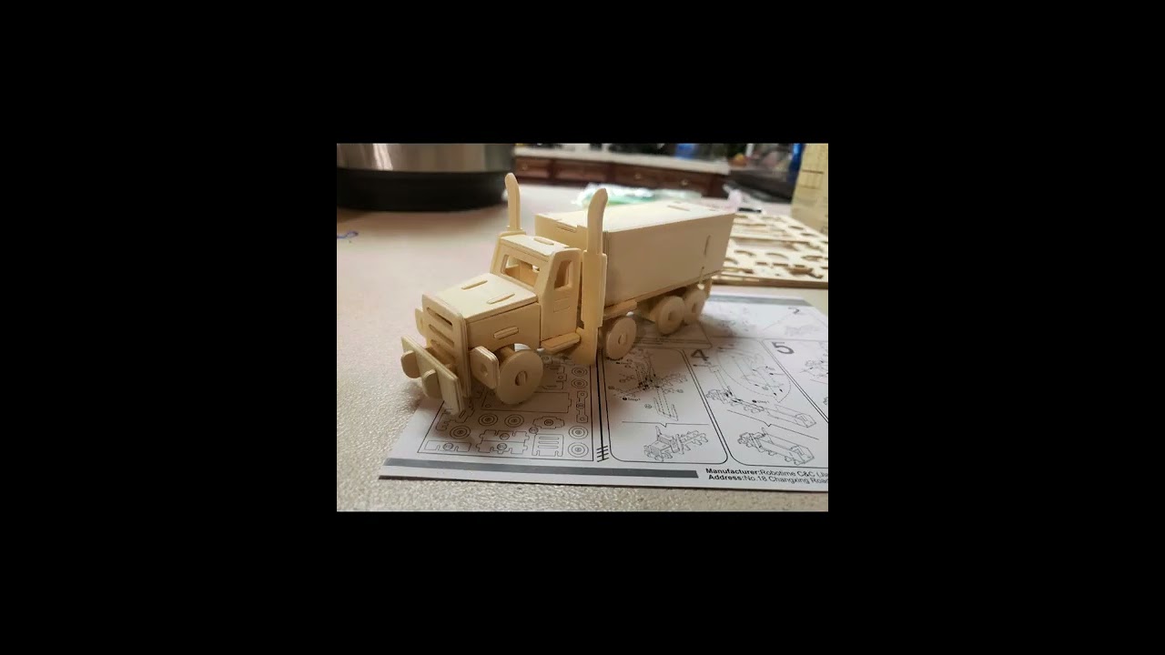 Harbor Freight Truck Transportation Wood Puzzle Item
