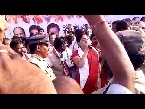 Vijayashanthi Fall Down At Achampet Public Meet