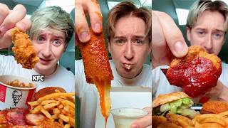 Trying Korean Chilli's Cheese Sticks Compilation!