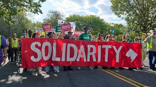 Unions, community groups join forces for Labor Day protests against Trump and billinaire 