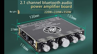 Best in class, 2.1-Channel TPA3251 Bluetooth Digital Amplifier Module Subwoofer,220Wx2+350WXY-S350H