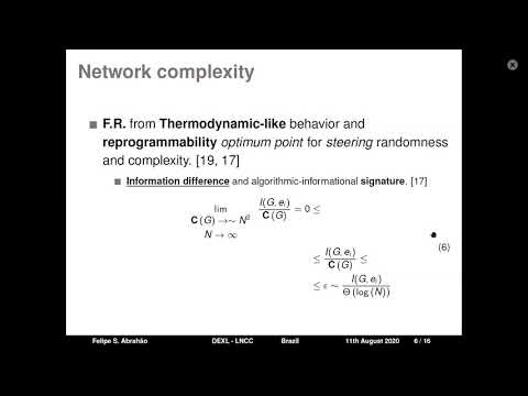 Dr. Felipe Abrahão on AID and Algorithmic Complex Networks at AUTOMATA 2020