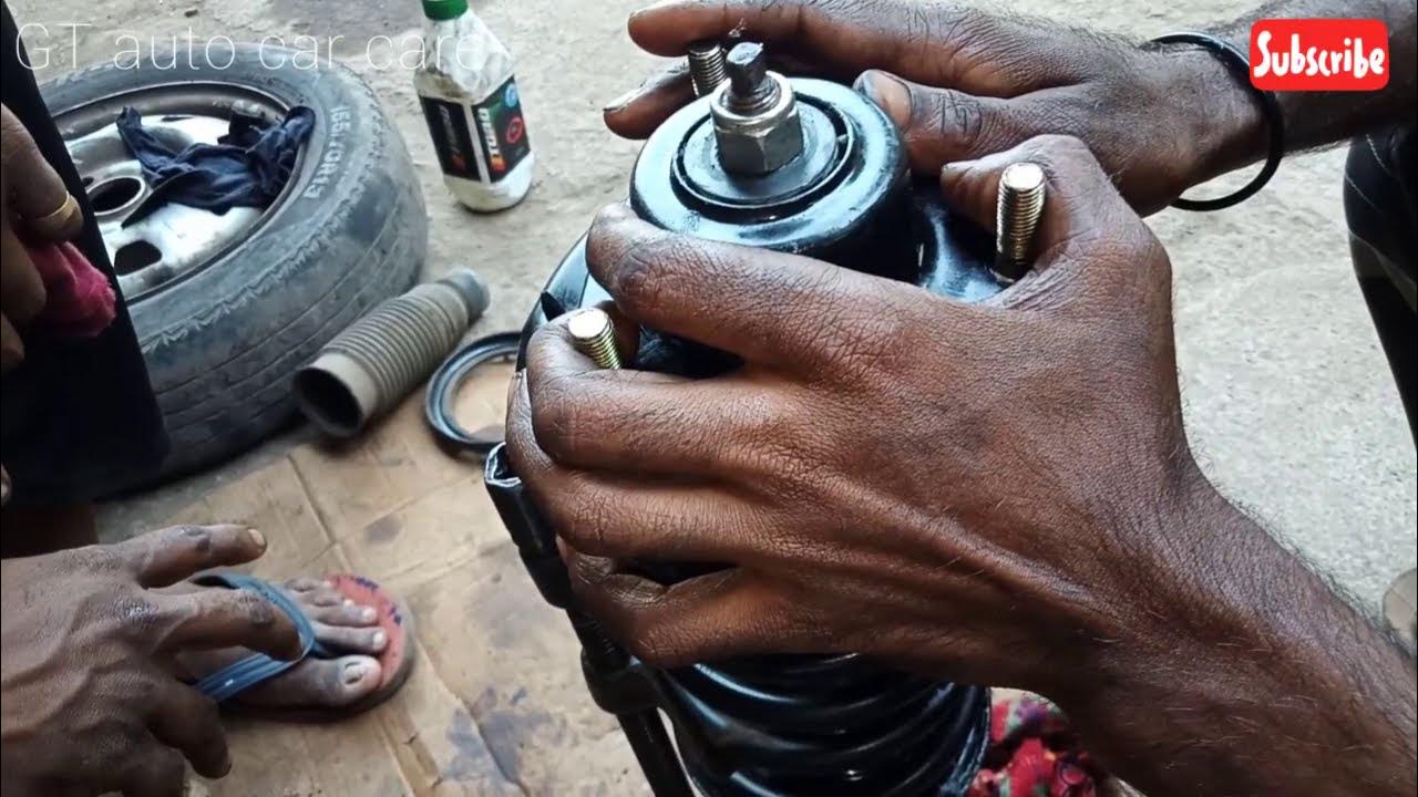 hyundai santro front shock absorber reset YouTube