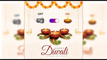 Diwali Social Media Poster Design Kaise kare CorelDraw Tutorial | Diwali Festival Poster Design