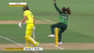 Australia's Player of the Match Phoeobe Litchfield 78* (92) batting performance vs PAK in 1st ODI! screenshot 4