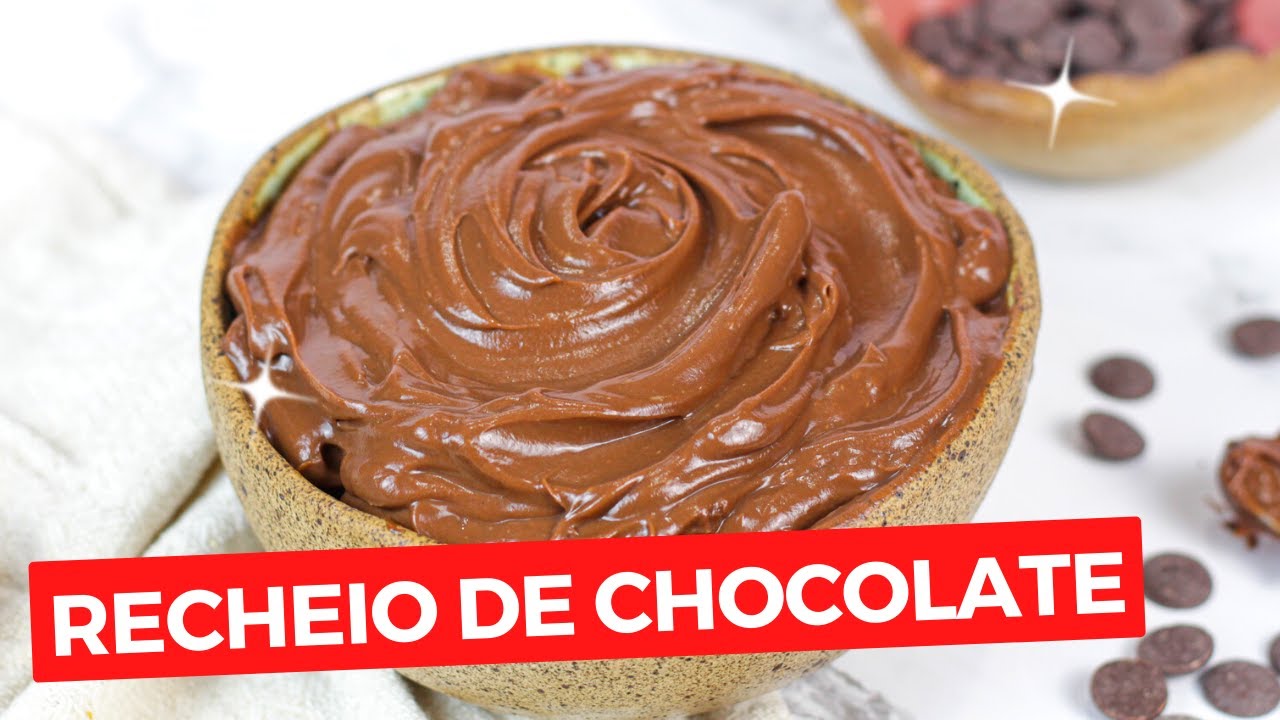 RECHEIO de CHOCOLATE PARA BOLOS e SOBREMESAS (VEGANO/SEM LEITE DE VACA)