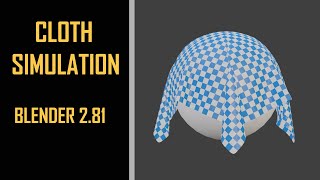 cloth simulation in  blender 2.81