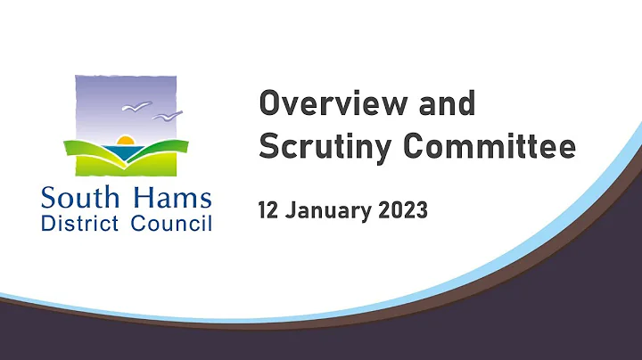 South Hams Overview and Scrutiny Committee 12 January 2023